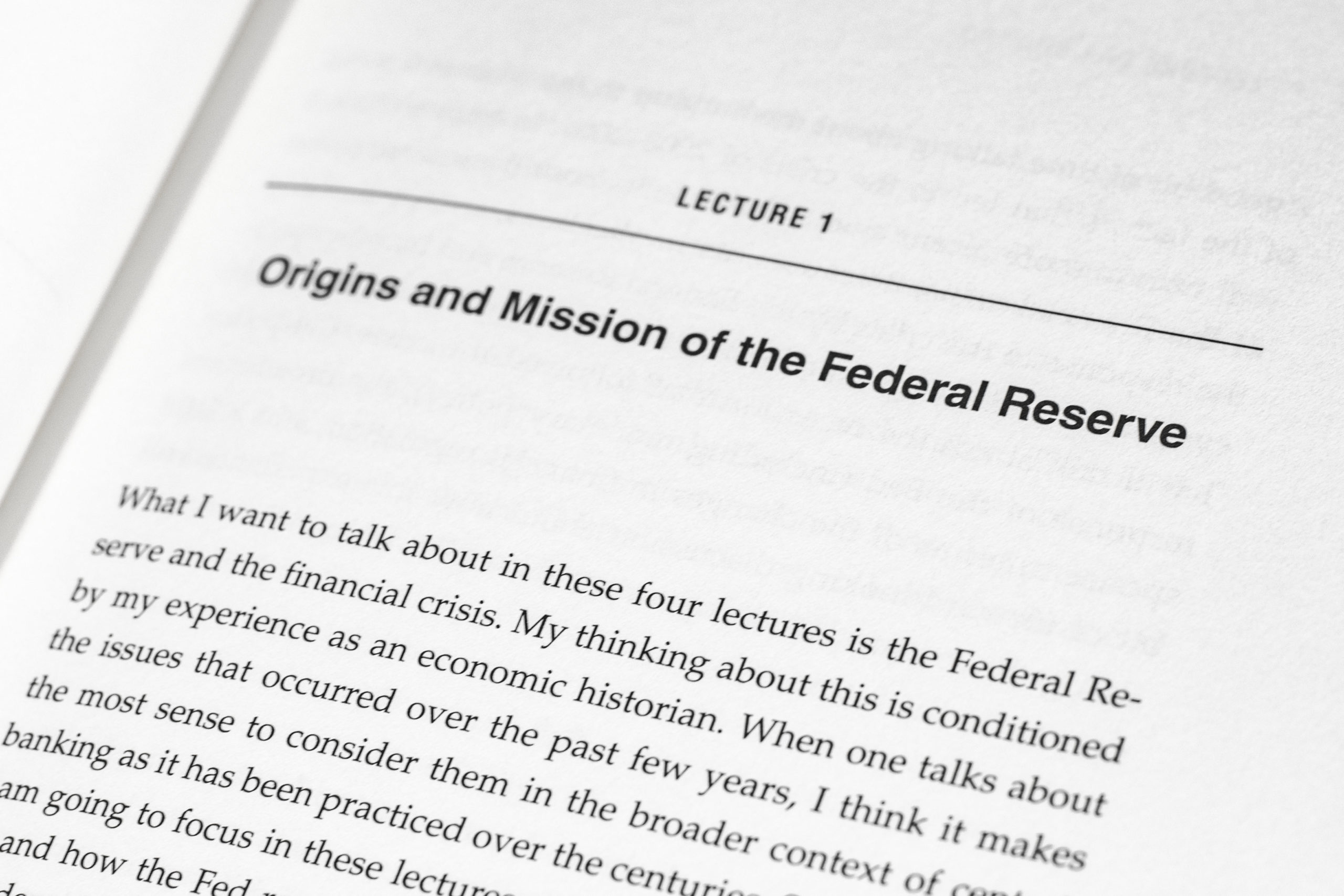 The Federal Reserve and the Financial Crisis.
