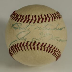 Joe DiMaggio Signed Baseball.