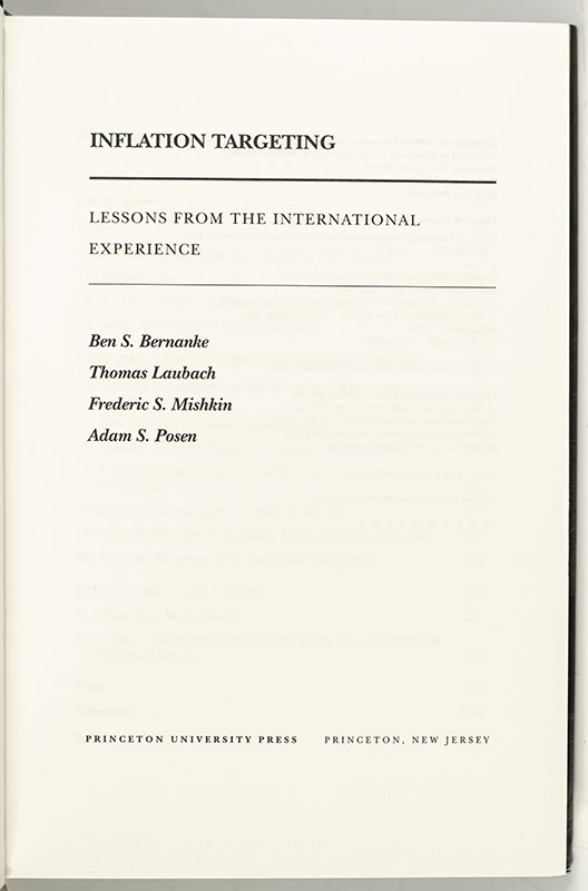 Inflation Targeting: Lessons from the International Experience.