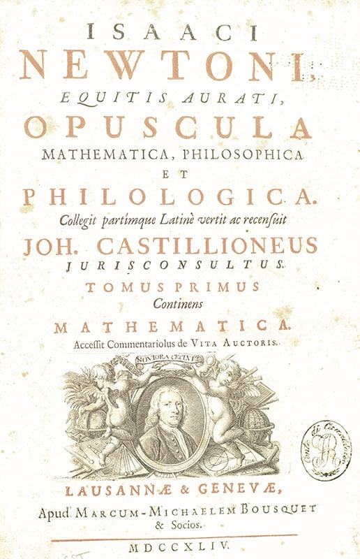 Opuscula Mathematica, Philosophica et Philologica.