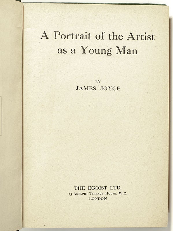 A Portrait of the Artist as a Young Man.