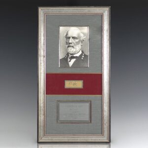 Robert E. Lee Autograph.