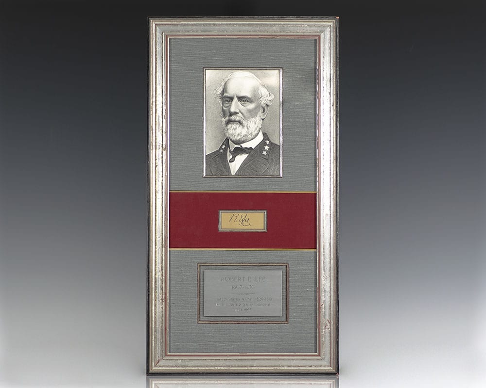Robert E. Lee Autograph.