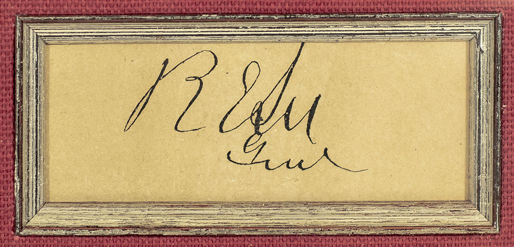 Robert E. Lee Autograph.