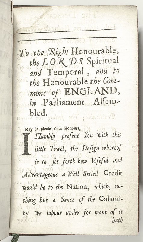 An Essay, on the Coyn and Credit of England: As They Stand with Respect to Its Trade