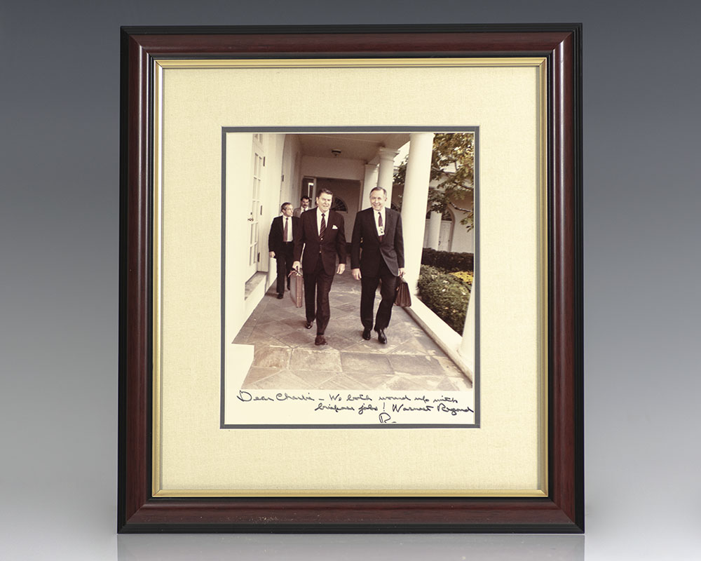 Ronald Reagan Signed Photograph.