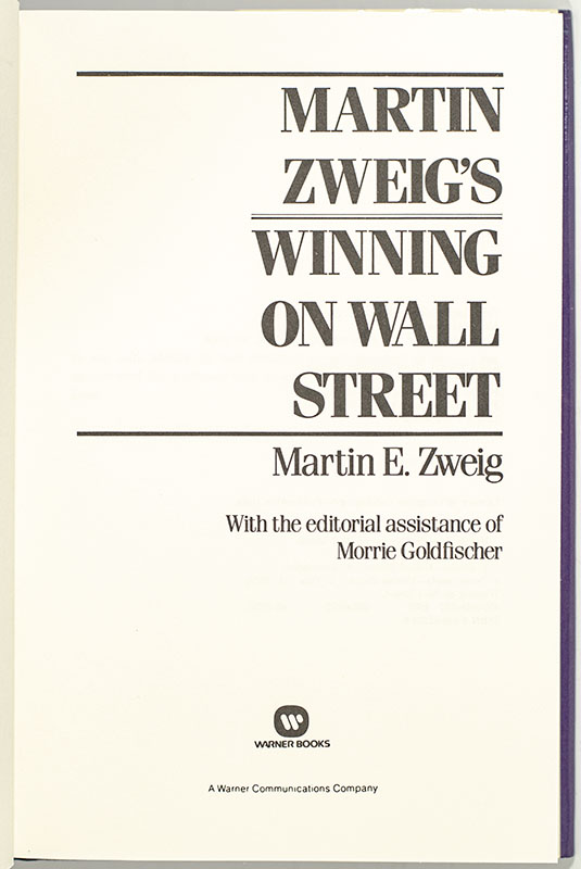 Winning on Wall Street.