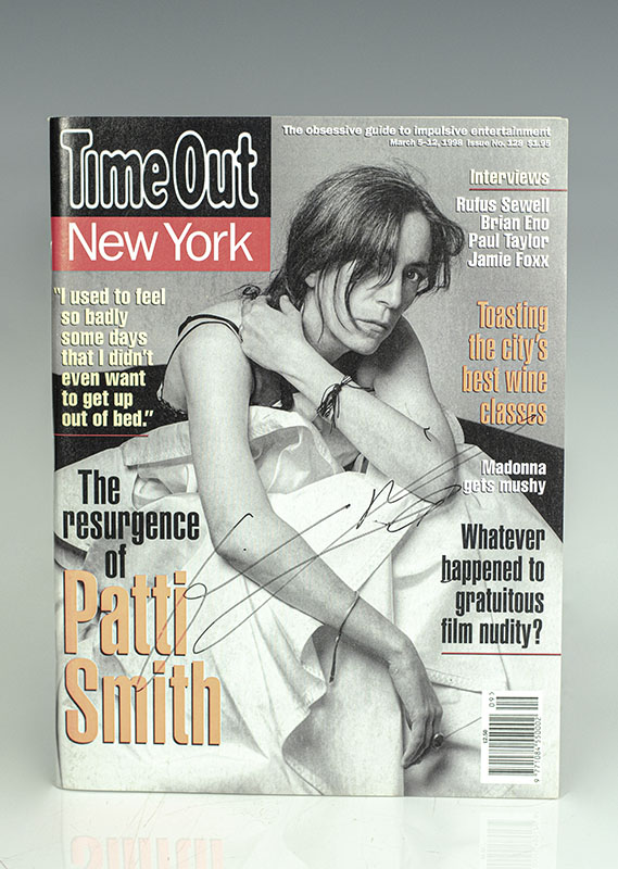Patti Smith Signed Autograph Document Collection.