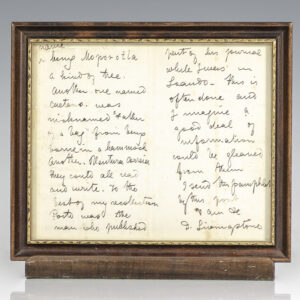 David Livingstone Autographed Letter Signed.