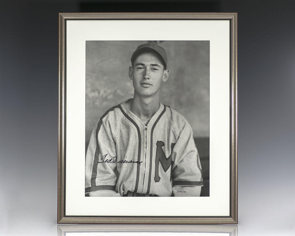 Ted Williams Signed Photograph.