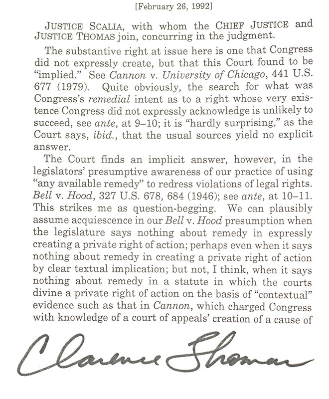 Supreme Court Justice Signed Pamphlet Collection.