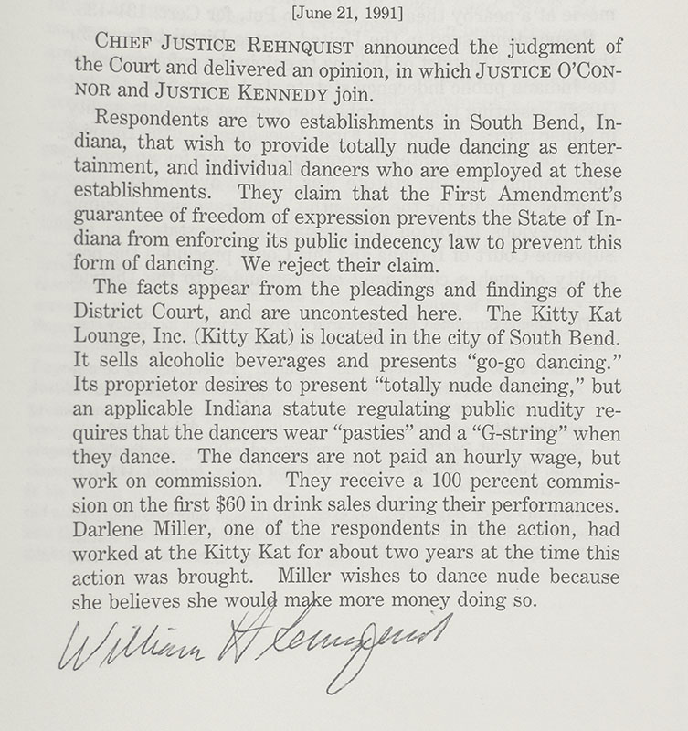 Supreme Court Justice Signed Pamphlet Collection.