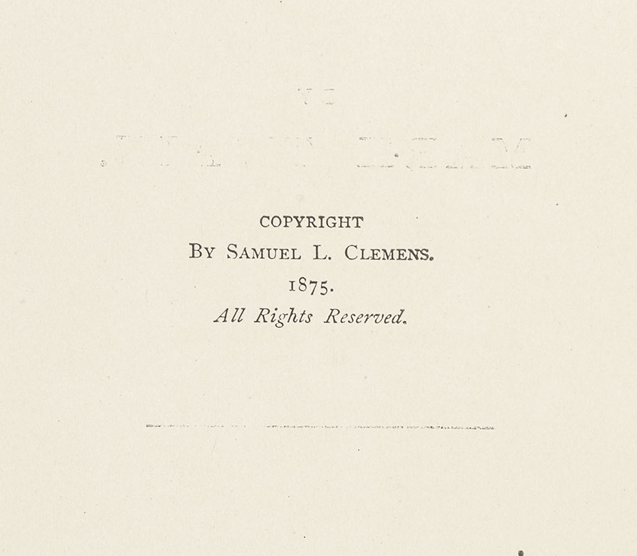 The Adventures of Tom Sawyer.