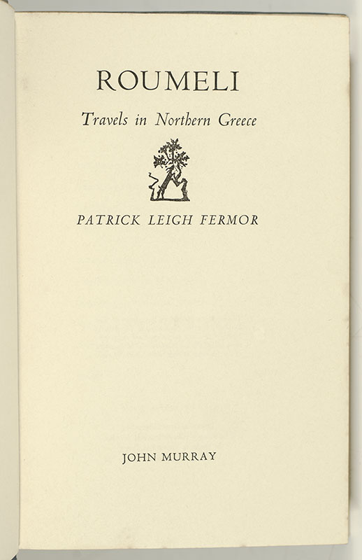 Roumeli: Travels in Northern Greece.