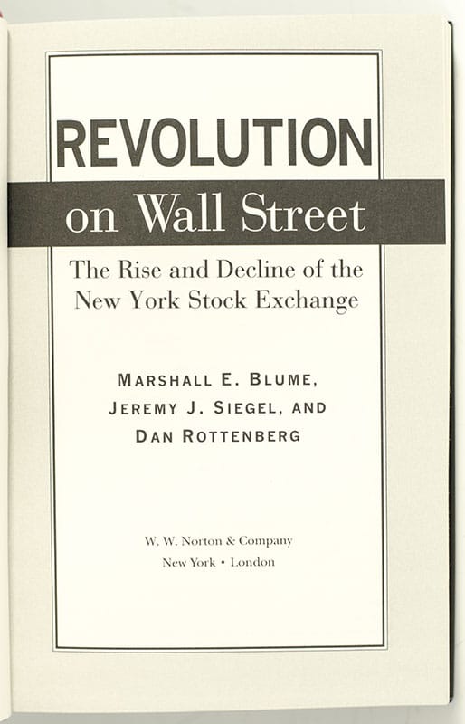 Revolution On Wall Street.