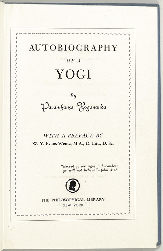 Autobiography of a Yogi.