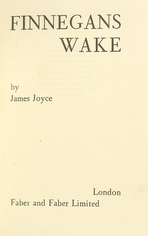 Finnegans Wake.