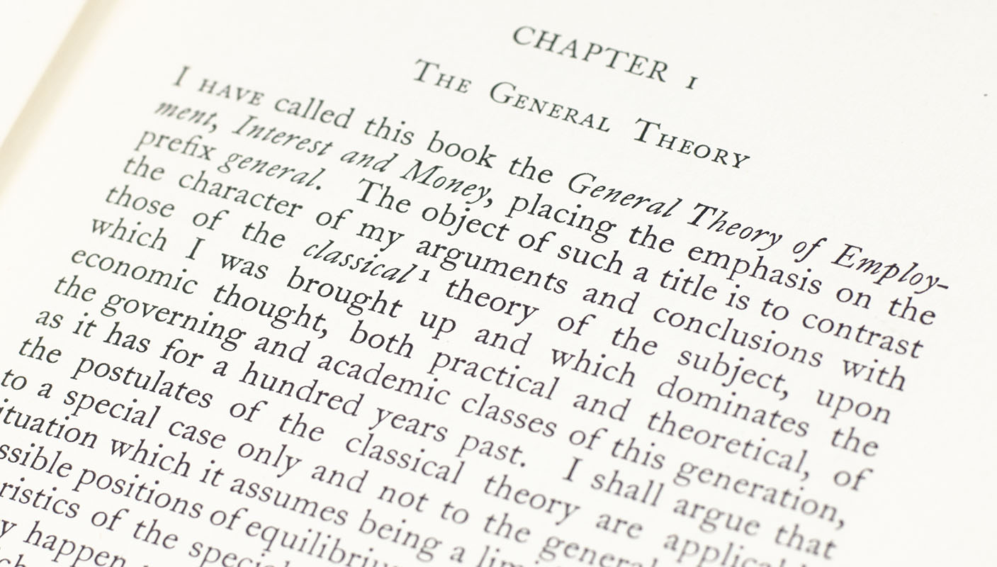 The General Theory of Employment, Interest and Money.