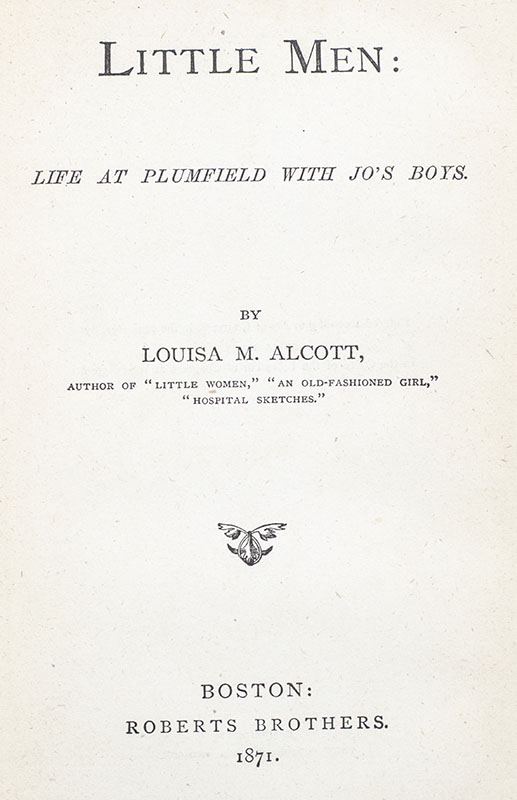 Little Men: Life at Plumfield with Jo's Boys.