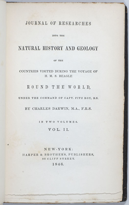 Journal of Researches into the Natural History and Geology of the Countries Visited During the Voyage of H.M.S. Beagle Round the World, Under the Command of Capt. Fitz Roy, R.N.