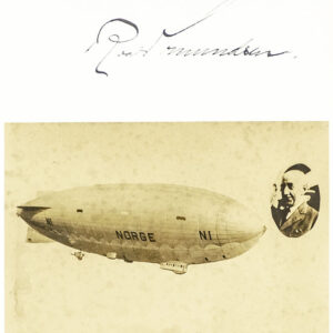 Roald Amundsen Airship Norge Signed Photograph.
