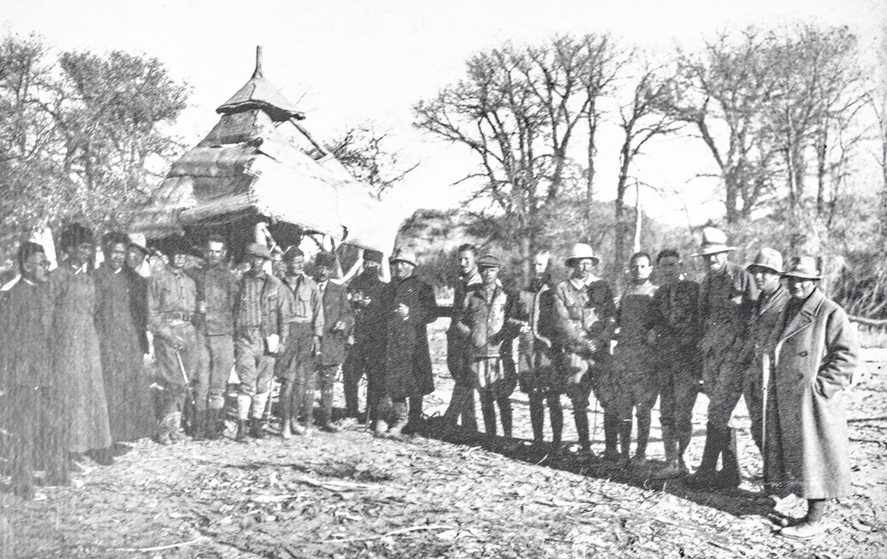 Across the Gobi Desert.