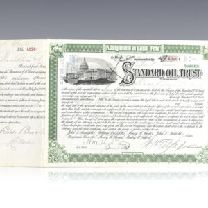 Henry Morrison Flagler Signed Standard Oil Stock Certificate.