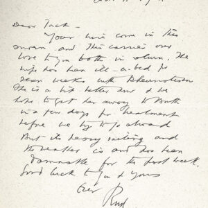 Rudyard Kipling Autograph Letter Signed.