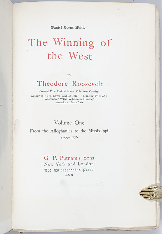 The Winning of the West: The Daniel Boone Edition.