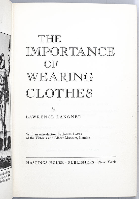 The Importance of Wearing Clothes.