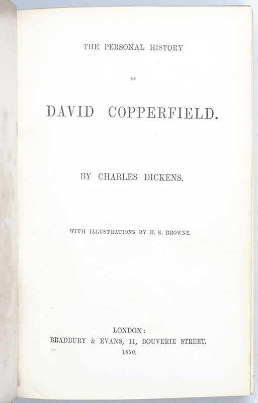 The Personal History of David Copperfield.