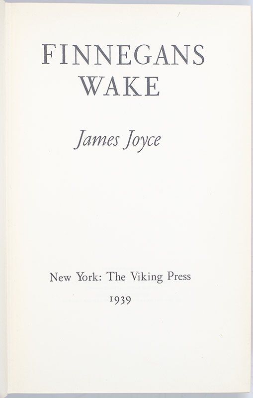 Finnegans Wake.