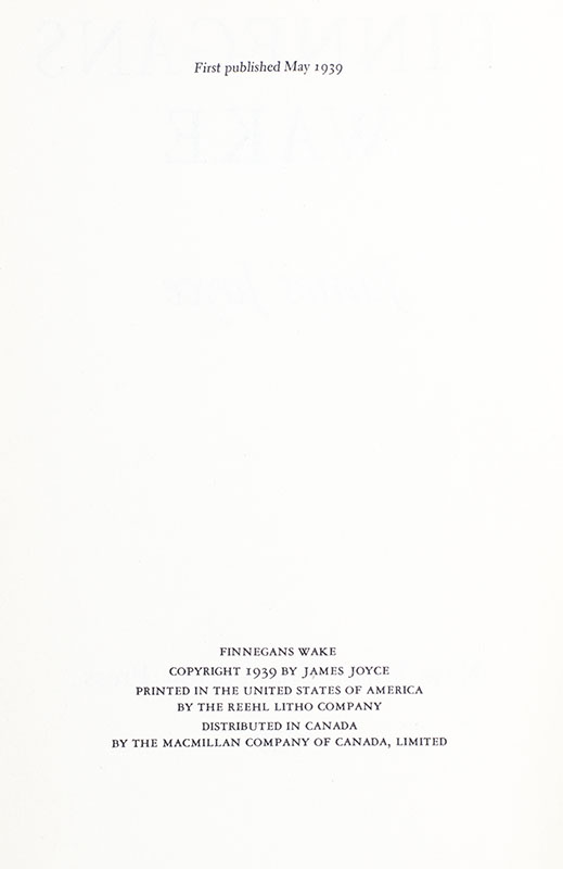 Finnegans Wake.