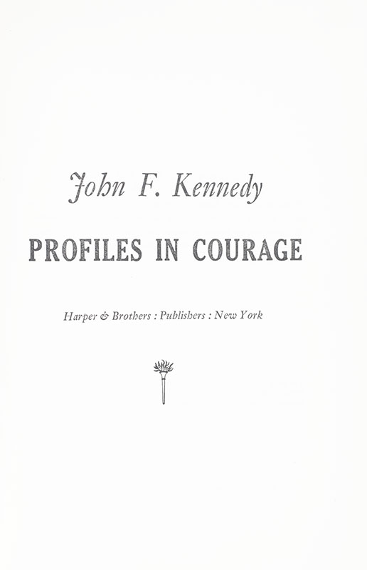 Profiles In Courage.