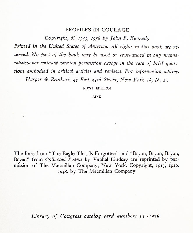 Profiles In Courage.