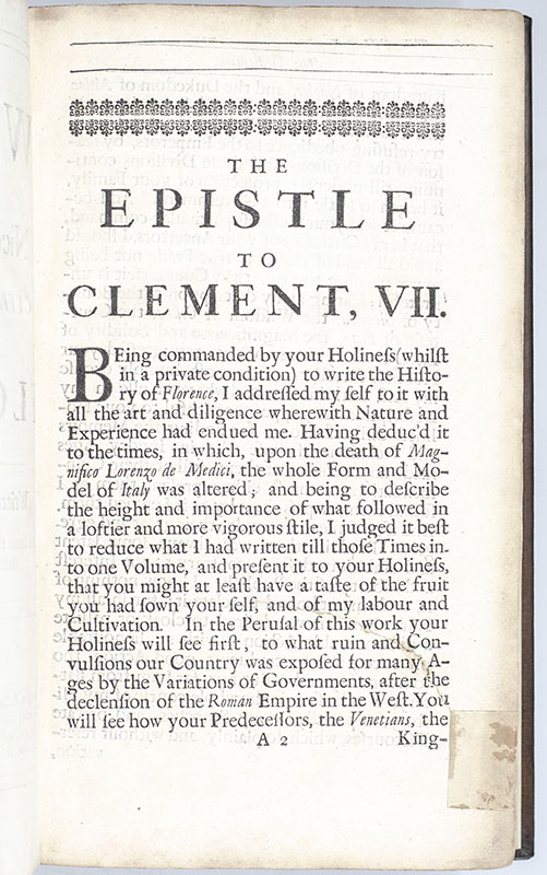 The Works of the Famous Nicholas Machiavel, Citizen and Secretary of Florence. Written originally in Italian, and from thence newly and faithfully translated into English.