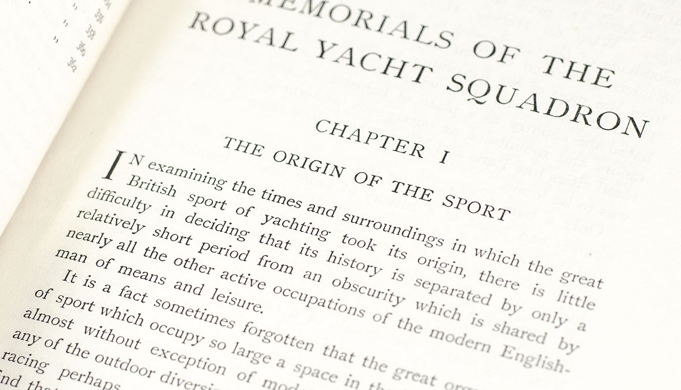 Memorials of the Royal Yacht Squadron 1815-1900.
