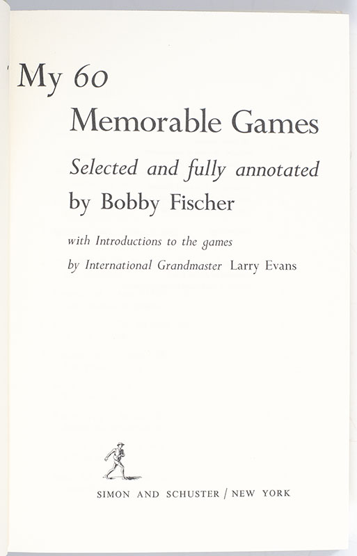 My 60 Memorable Games.