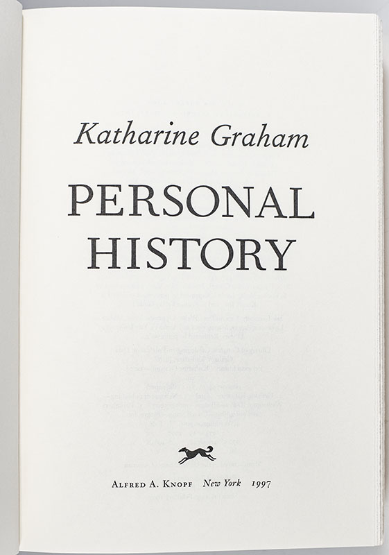 Personal History.