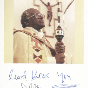 Archbishop Desmond Tutu Signed Photograph.