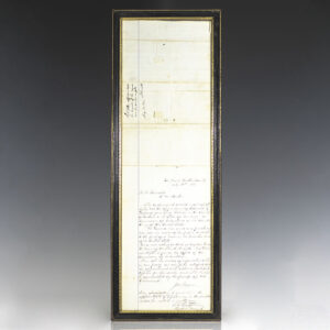 Abraham Lincoln Signed Military Endorsement.