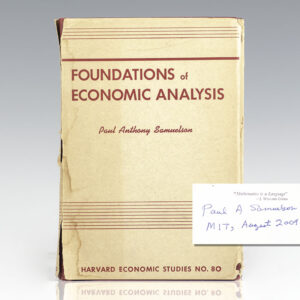 Foundations of Economic Analysis.