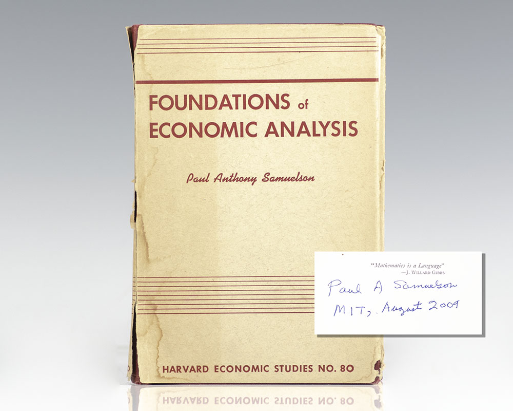 Foundations of Economic Analysis.
