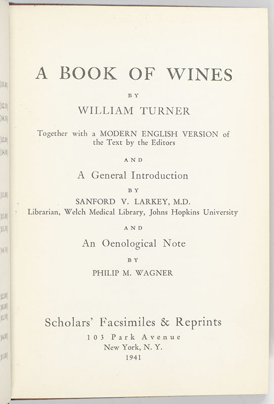 A Book of Wines.
