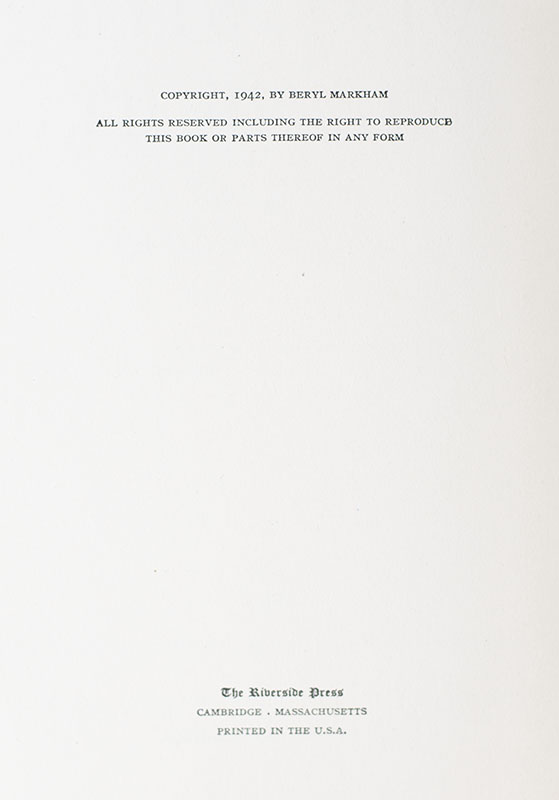 West With the Night.