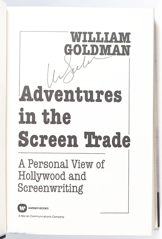 Adventures in the Screen Trade: A Personal View of Hollywood and Screenwriting.