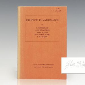 Annals of Mathematics Studies No. 70: Prospects in Mathematics.