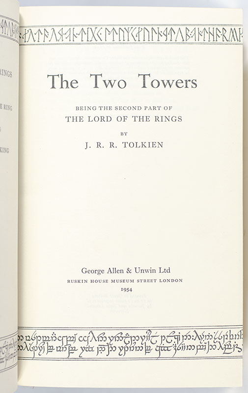 The Lord of The Rings Trilogy: The Fellowship of the Ring, The Two Towers, The Return of the King.