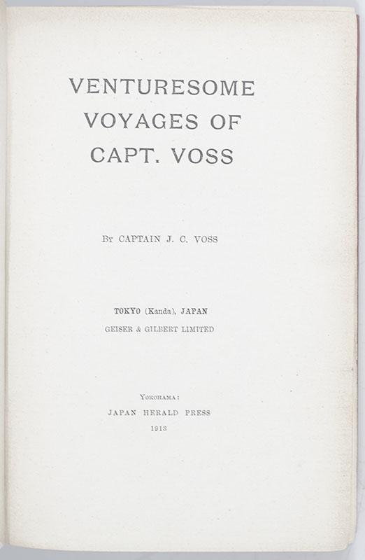 Venturesome Voyages of Capt. Voss.