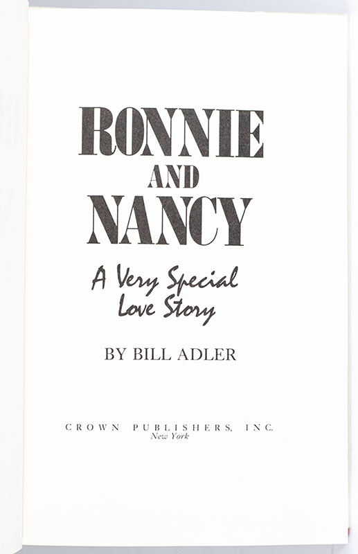 Ronnie and Nancy: A Very Special Love Story.